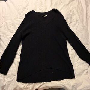 American Eagle Outfitters Black V-Neck Sweater